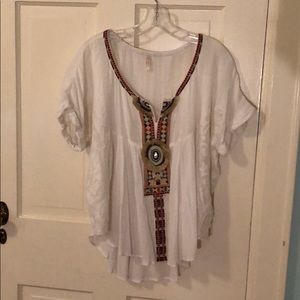 Free people tribal pattern shirt